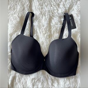 Natori Black Full Coverage Bra with Adjustable Straps